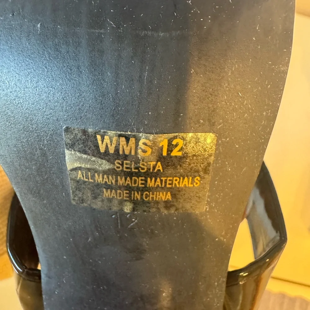 DV by Dolce Vita Black Croc Heel Mule Sandals - Picture 8 of 8